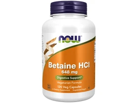 NOW Betaine HCl 648mg 120db vegán kapszula NOW Betaine HCl 648mg 120db vegán kapszula
