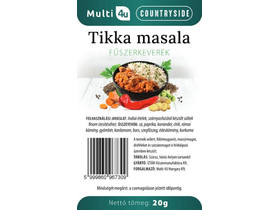 Multi 4U Countryside Tikka masala fűszerkeverék 20g Multi 4U Countryside Tikka masala fűszerkeverék 20g