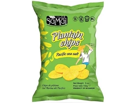 Plantain (főzőbanán) nagy chips tengeri sós 142g SAMAI Plantain (főzőbanán) nagy chips tengeri sós 142g SAMAI