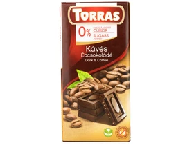 Torras Kávés étcsokoládé hozzáadott cukor nélkül 75g Torras Kávés étcsokoládé hozzáadott cukor nélkül 75g
