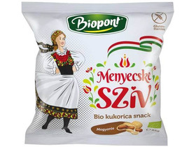 Menyecske szív kukorica snack mogyorós 45g Menyecske szív kukorica snack mogyorós 45g