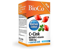 BioCo C+Cink Retard C-vitamin 1000mg+szerves Cink filmtab. 60db BioCo C+Cink Retard C-vitamin 1000mg+szerves Cink filmtab. 60db