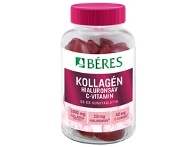 Béres Kollagén, Hialuronsav, C-vitamin cukormentes gumitabletta 50 db Béres Kollagén, Hialuronsav, C-vitamin cukormentes gumitabletta 50 db