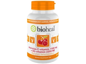 Bioheal Acerolás C-vitamin 1100 mg + D3-vitamin 2200 NE 105db Bioheal Acerolás C-vitamin 1100 mg + D3-vitamin 2200 NE 105db