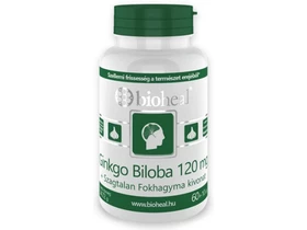 Bioheal Ginkgo Biloba 120 mg szagtalan fokhagyma kivonattal Bioheal Ginkgo Biloba 120 mg szagtalan fokhagyma kivonattal