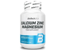 BioTech USA Kalcium Magnézium Cink 100 db tabletta BioTech USA Kalcium Magnézium Cink 100 db tabletta