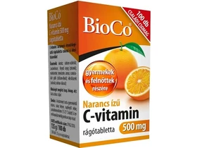 BioCo Narancs ízű C-vitamin 500 mg rágótabletta 100db BioCo Narancs ízű C-vitamin 500 mg rágótabletta 100db