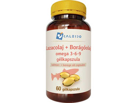 Caleido LAZACOLAJ + BORÁGÓOLAJ omega 3-6-9 gélkapszula 60 db Caleido LAZACOLAJ + BORÁGÓOLAJ omega 3-6-9 gélkapszula 60 db