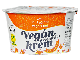 VeganChef Kenhető Növényi Krém Cheddar Ízesítésű 150g VeganChef Kenhető Növényi Krém Cheddar Ízesítésű 150g