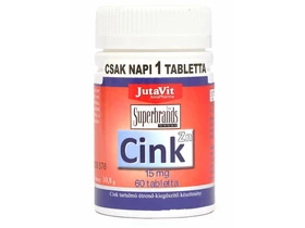 JutaVit Cink tabletta 60db 15mg JutaVit Cink tabletta 60db 15mg