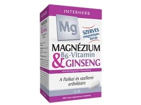 Interherb Magnézium 250mg & B6-vitamin & Ginseng tabletta 30 db Interherb Magnézium 250mg & B6-vitamin & Ginseng tabletta 30 db