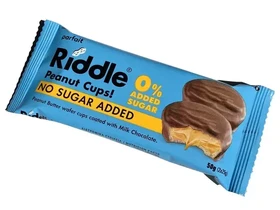 Riddle Mogyoróvajas csokikorongok hozzáadott cukor nélkül 50g Riddle Mogyoróvajas csokikorongok hozzáadott cukor nélkül 50g