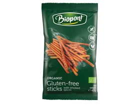 Biopont Gluténmentes Sóspálcika Smoky 45 g Biopont Gluténmentes Sóspálcika Smoky 45 g