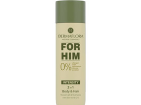 Dermaflora 0% For Him Intensity tusfürdő és sampon 200ml Dermaflora 0% For Him Intensity tusfürdő és sampon 200ml
