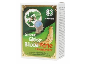 Ginseng + Ginkgo Biloba Forte +Rózsagyökér kapszula 30db Dr.Chen Ginseng + Ginkgo Biloba Forte +Rózsagyökér kapszula 30db Dr.Chen