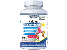 JutaVit Kalcium+D3 Gumivitamin Málna ízű 50 db JutaVit Kalcium+D3 Gumivitamin Málna ízű 50 db