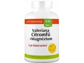 Interherb XXL Valeriana+Citromfű+Magnézium tabletta 90db Interherb XXL Valeriana+Citromfű+Magnézium tabletta 90db