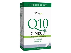 Interherb VITAL Q10 & Ginkgo kapszula 30 db Interherb VITAL Q10 & Ginkgo kapszula 30 db