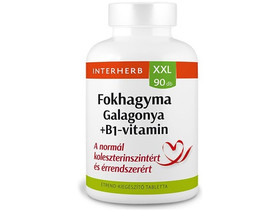 Interherb XXL 90 db FOKHAGYMA & GALAGONYA +B1-vitamin tabletta Interherb XXL 90 db FOKHAGYMA & GALAGONYA +B1-vitamin tabletta