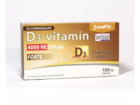 JutaVit D3 vitamin 4000NE (100µg) FORTE 100db JutaVit D3 vitamin 4000NE (100µg) FORTE 100db