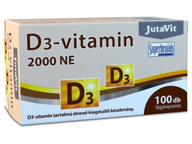JutaVit D-vitamin 2000NE lágykapszula 100db JutaVit D-vitamin 2000NE lágykapszula 100db
