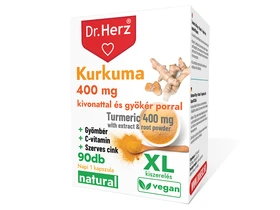 Dr. Herz Kurkuma + Gyömbér + C-vitamin XL Kapszula 90 db Dr. Herz Kurkuma + Gyömbér + C-vitamin XL Kapszula 90 db
