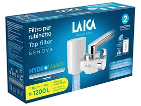 LAICA Genova Metal Stop rendszerű csapra szerelhető mikroplasztik-stop vízszűrő LAICA Genova Metal Stop rendszerű csapra szerelhető mikroplasztik-stop vízszűrő