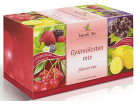 Mecsek Gyümölcstea Mix (erdei gyümölcs, feketeribizli, vadmeggy, citrom) 4x5x2g Mecsek Gyümölcstea Mix (erdei gyümölcs, feketeribizli, vadmeggy, citrom) 4x5x2g