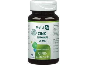 Multi 4U Cink-glükonát vegán tabletta 90db Multi 4U Cink-glükonát vegán tabletta 90db