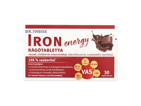 Dr.Theiss IRON energy rágótabletta édesítőszerrel,csokoládés ízesítésű 30 db Dr.Theiss IRON energy rágótabletta édesítőszerrel,csokoládés ízesítésű 30 db