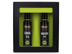 Pödör Egészség ajándékcsomag - Nagy díszdobozban (Lenmagolaj 250 ml + Máriatövis olaj 250ml) Pödör Egészség ajándékcsomag - Nagy díszdobozban (Lenmagolaj 250 ml + Máriatövis olaj 250ml)