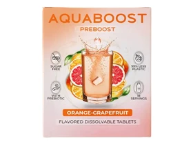 Aquaboost Preboost Narancs-Grépfrút ízű pezsgőtabletta 18db 40g Aquaboost Preboost Narancs-Grépfrút ízű pezsgőtabletta 18db 40g