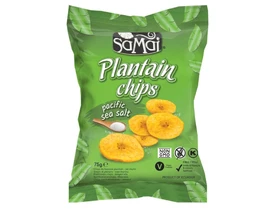 Plantain (főzőbanán) chips tengeri sós 75g SAMAI Plantain (főzőbanán) chips tengeri sós 75g SAMAI