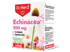 Dr.Herz Echinacea 500 mg + C-vitamin + Szerves Cink 60 db kapszula Dr.Herz Echinacea 500 mg + C-vitamin + Szerves Cink 60 db kapszula