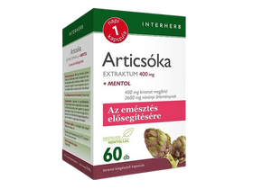 Interherb NAPI1 Articsóka Extraktum + Mentol 400mg 60db Interherb NAPI1 Articsóka Extraktum + Mentol 400mg 60db