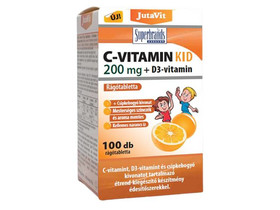 Jutavit C-vitamin KID 200mg + D3-vitamin 100db Jutavit C-vitamin KID 200mg + D3-vitamin 100db