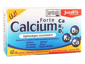 Jutavit Calcium Forte Ca/K2/D3 60 db Filmtabletta Jutavit Calcium Forte Ca/K2/D3 60 db Filmtabletta