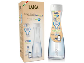 LAICA GlasSmart 1,1 literes üveg vízszűrő palack 1 db szűrő disk-kel LAICA GlasSmart 1,1 literes üveg vízszűrő palack 1 db szűrő disk-kel