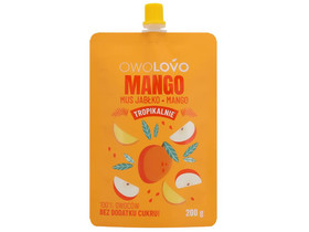 OWOLOVO Alma-mangó tropical gyümölcspüré 200g OWOLOVO Alma-mangó tropical gyümölcspüré 200g