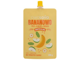 OWOLOVO Alma-banán tropical gyümölcspüré 200g OWOLOVO Alma-banán tropical gyümölcspüré 200g