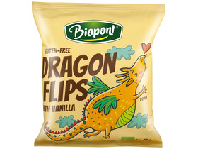 Dragon Flips BIO Kukorica snack (valódi vaníliával) 25 g Dragon Flips BIO Kukorica snack (valódi vaníliával) 25 g