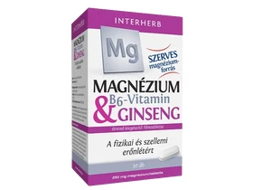 Interherb Magnézium 250mg & B6-vitamin & Ginseng tabletta 30 db Interherb Magnézium 250mg & B6-vitamin & Ginseng tabletta 30 db