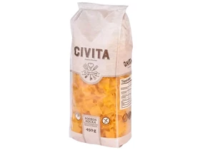 CIVITA gluténmentes kukorica száraztészta fodros nagykocka 450 g CIVITA gluténmentes kukorica száraztészta fodros nagykocka 450 g