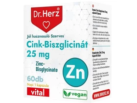 Dr. Herz Cink-biszglicinát 25 mg 60 db kapszula Dr. Herz Cink-biszglicinát 25 mg 60 db kapszula