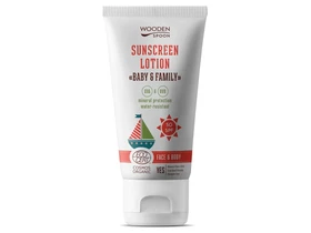 Wooden Spoon Bio naptej és testápoló mangóval SPF50 150ml Wooden Spoon Bio naptej és testápoló mangóval SPF50 150ml