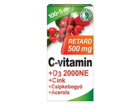 Dr. Chen C-vitamin 500mg Retard+D3+Acerola 105db Dr. Chen C-vitamin 500mg Retard+D3+Acerola 105db