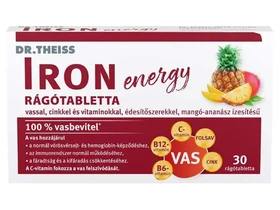 Dr. Theiss IRON energy rágótabletta mangó-ananász ízű 30 db Dr. Theiss IRON energy rágótabletta mangó-ananász ízű 30 db