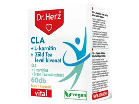 Dr. Herz CLA + L-karnitin + Zöld tea levél kivonat 60 db kapszula Dr. Herz CLA + L-karnitin + Zöld tea levél kivonat 60 db kapszula