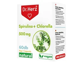Dr.Herz Spirulina + Chlorella Kapszula 500 mg 60 db Dr.Herz Spirulina + Chlorella Kapszula 500 mg 60 db