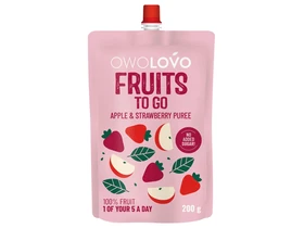 OWOLOVO Fruits to go Alma&Eper (Apple&Strawberry) Gyümölcspüré 200g OWOLOVO Fruits to go Alma&Eper (Apple&Strawberry) Gyümölcspüré 200g
